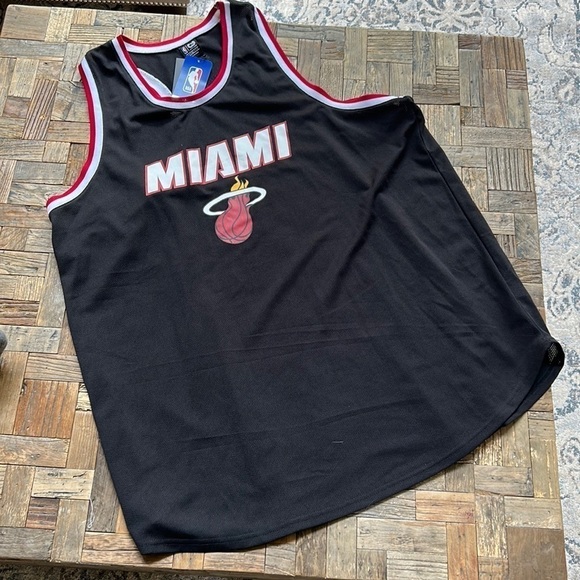 Miami Heat Jersey Mesh Tank Top NWT - Picture 1 of 7